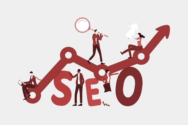 seo-for-ecommerce chart with arrow on the increase
