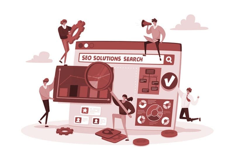 Affordable SEO Plan for small businesses computer cartoon